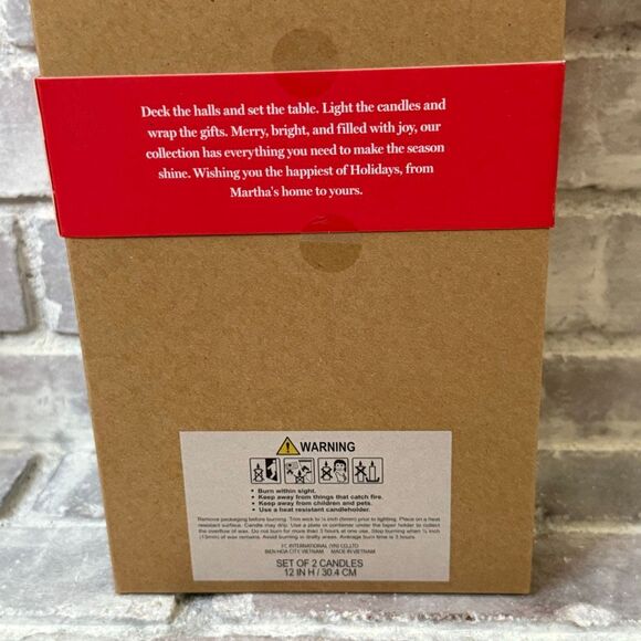 NEW Martha Stewart Christmas Nutcracker Taper Candle Set of 2 Viral - Picture 7 of 10